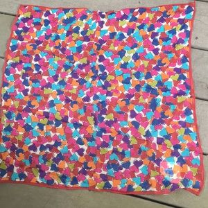 Echo Scarf Colorful Hearts Vintage